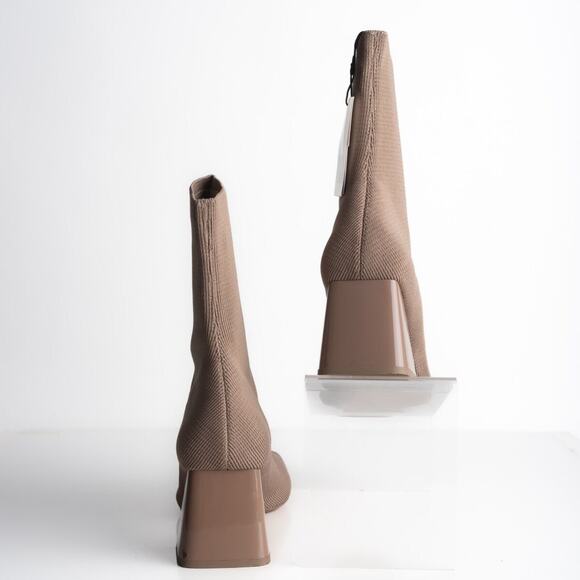 Zara NWT Square Toe Sock Boots - Picture 4 of 4